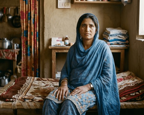 Representative portrait for the Over-Burdened Labourer persona.